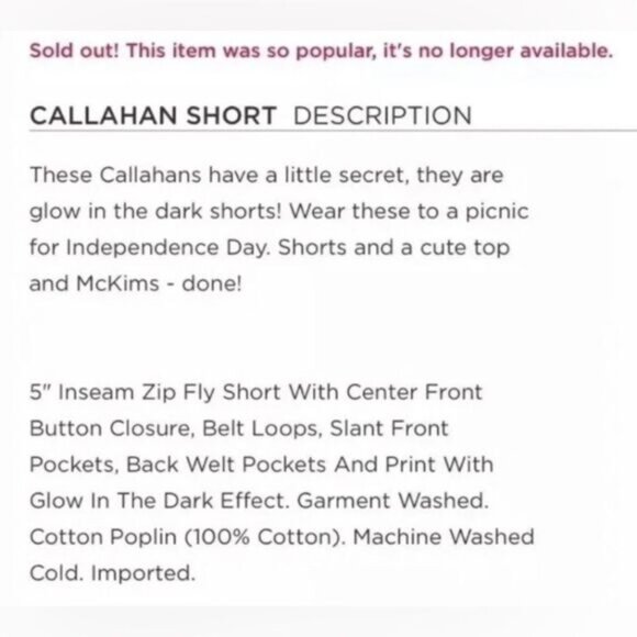 LILLY PULITZER Sparks Fly Glow In The Dark Callahan Shorts Zero - Picture 14 of 15